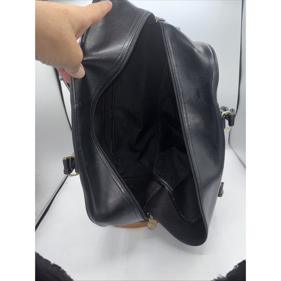 Puma Messenger Bag Black Stripe Vintage Retro Puma Bag - Picture 8 of 11